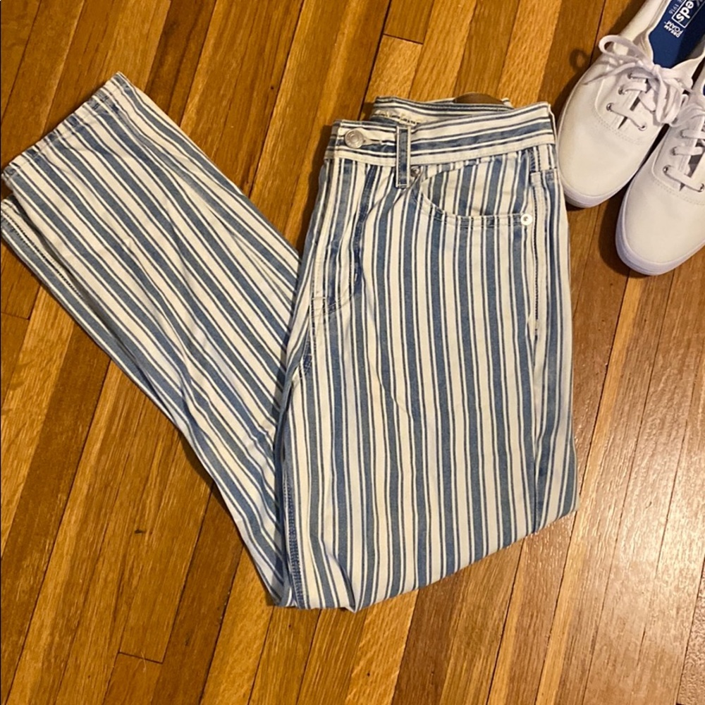 American Eagle Striped Jeans